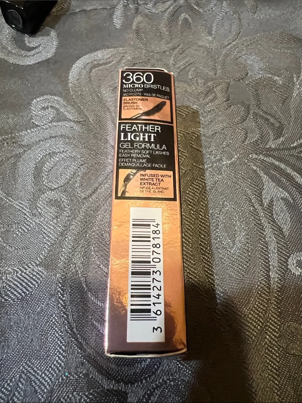 Lancôme Ribbed Velvet Light Pink Makeup Pouch with new mascara samples